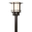 Hubbardton Forge 2004 Coastal Dark Smoke Opal Glass (GG) Tourou Large Outdoor Post Light