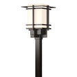Hubbardton Forge 2004 Coastal Oil Rubbed Bronze Opal Glass (GG) Tourou Large Outdoor Post Light