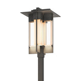 Hubbardton Forge 2019 Coastal Natural Iron Clear Glass (ZM) Axis Large Outdoor Post Light