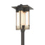 Hubbardton Forge 2019 Coastal Natural Iron Clear Glass (ZM) Axis Large Outdoor Post Light