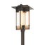 Hubbardton Forge 2019 Coastal Dark Smoke Clear Glass (ZM) Axis Large Outdoor Post Light