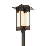 Hubbardton Forge 2019 Coastal Oil Rubbed Bronze Clear Glass (ZM) Axis Large Outdoor Post Light