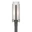 Hubbardton Forge 2002 Coastal Natural Iron Opal Glass (GG) Forged Vertical Bars Outdoor Post Light