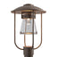 Hubbardton Forge 2019 Coastal Bronze Clear Glass (ZM) Erlenmeyer Outdoor Post Light