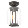 Hubbardton Forge 2022 Coastal Oil Rubbed Bronze Clear Glass (ZM) Fairwinds Outdoor Semi-Flush