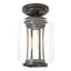 Hubbardton Forge 2022 Coastal Oil Rubbed Bronze Clear Glass (ZM) Fairwinds Outdoor Semi-Flush