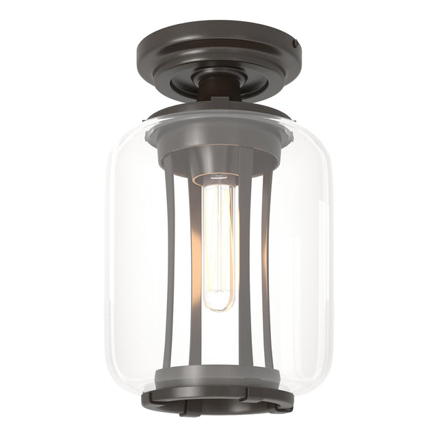 Hubbardton Forge 2022 Coastal Oil Rubbed Bronze Clear Glass (ZM) Fairwinds Outdoor Semi-Flush