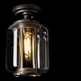 Hubbardton Forge 2022 Coastal Oil Rubbed Bronze Clear Glass (ZM) Fairwinds Outdoor Semi-Flush