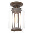 Hubbardton Forge 2022 Coastal Bronze Clear Glass (ZM) Fairwinds Outdoor Semi-Flush