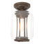 Hubbardton Forge 2022 Coastal Bronze Clear Glass (ZM) Fairwinds Outdoor Semi-Flush