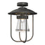 Hubbardton Forge 2019 Coastal Natural Iron Clear Glass (ZM) Erlenmeyer Outdoor Semi-Flush