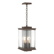 Hubbardton Forge 2021 Coastal Bronze Translucent Vintage Platinum Clear Glass (ZM) Kingston Outdoor Large Lantern