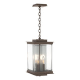 Hubbardton Forge 2021 Coastal Bronze Translucent Vintage Platinum Clear Glass (ZM) Kingston Outdoor Large Lantern