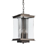 Hubbardton Forge 2021 Coastal Bronze Translucent Vintage Platinum Clear Glass (ZM) Kingston Outdoor Large Lantern