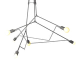 Hubbardton Forge 2016 Coastal Burnished Steel Long Divergence Outdoor Pendant