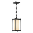 Hubbardton Forge 2023 Coastal Black Opal Glass (GG) Cela Medium Outdoor Lantern