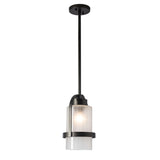 Hubbardton Forge 2023 Coastal Oil Rubbed Bronze Frosted Glass (FD) Multi Alcove Outdoor Pendant