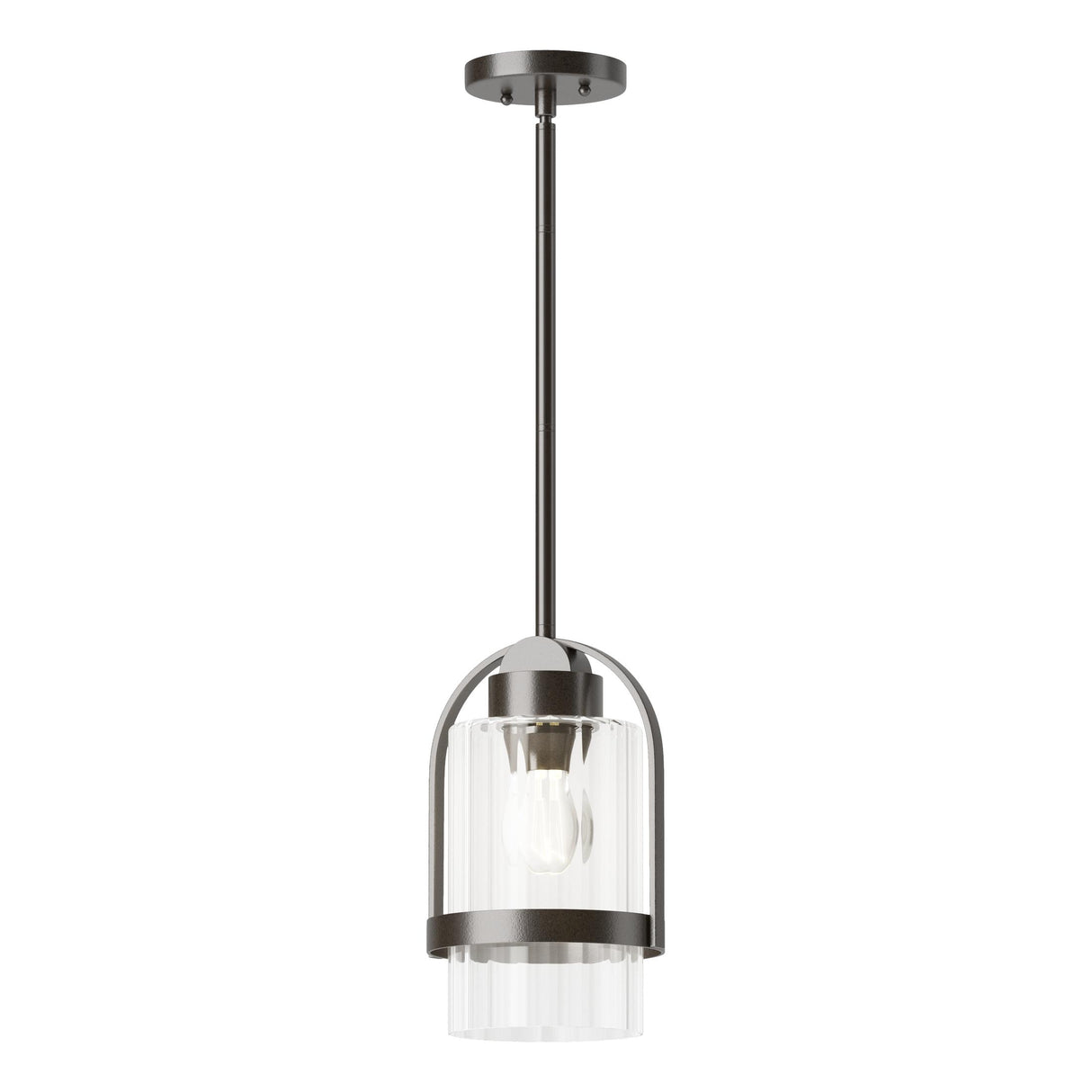 Hubbardton Forge 2023 Coastal Oil Rubbed Bronze Clear Glass (ZM) Multi Alcove Outdoor Pendant