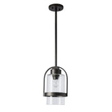 Hubbardton Forge 2023 Coastal Oil Rubbed Bronze Clear Glass (ZM) Multi Alcove Outdoor Pendant