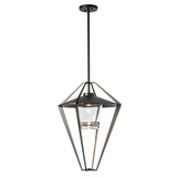 Hubbardton Forge 2022 Coastal Oil Rubbed Bronze Clear Glass (ZM) Multi Stellar Large Outdoor Pendant/Semi-Flush