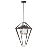 Hubbardton Forge 2022 Coastal Oil Rubbed Bronze Clear Glass (ZM) Multi Stellar Large Outdoor Pendant/Semi-Flush