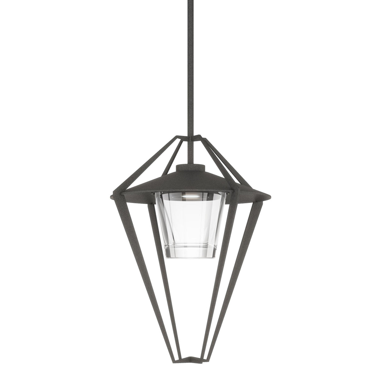 Hubbardton Forge 2022 Coastal Natural Iron Clear Glass (ZM) Multi Stellar Large Outdoor Pendant/Semi-Flush