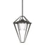 Hubbardton Forge 2022 Coastal Natural Iron Clear Glass (ZM) Multi Stellar Large Outdoor Pendant/Semi-Flush