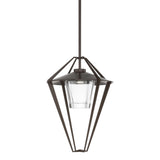 Hubbardton Forge 2022 Coastal Bronze Clear Glass (ZM) Multi Stellar Large Outdoor Pendant/Semi-Flush