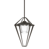 Hubbardton Forge 2022 Coastal Dark Smoke Clear Glass (ZM) Multi Stellar Large Outdoor Pendant/Semi-Flush