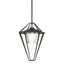 Hubbardton Forge 2022 Coastal Dark Smoke Clear Glass (ZM) Multi Stellar Large Outdoor Pendant/Semi-Flush