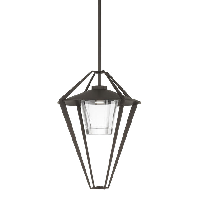 Hubbardton Forge 2022 Coastal Dark Smoke Clear Glass (ZM) Multi Stellar Large Outdoor Pendant/Semi-Flush