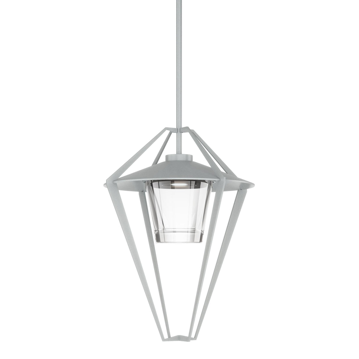 Hubbardton Forge 2022 Coastal Burnished Steel Clear Glass (ZM) Multi Stellar Large Outdoor Pendant/Semi-Flush