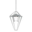Hubbardton Forge 2022 Coastal Burnished Steel Clear Glass (ZM) Multi Stellar Large Outdoor Pendant/Semi-Flush