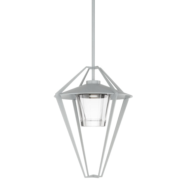 Hubbardton Forge 2022 Coastal Burnished Steel Clear Glass (ZM) Multi Stellar Large Outdoor Pendant/Semi-Flush