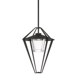 Hubbardton Forge 2022 Coastal Black Clear Glass (ZM) Multi Stellar Large Outdoor Pendant/Semi-Flush