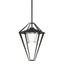 Hubbardton Forge 2022 Coastal Black Clear Glass (ZM) Multi Stellar Large Outdoor Pendant/Semi-Flush