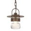 Hubbardton Forge 2014 Coastal Bronze Clear Glass (ZM) Mason Outdoor Ceiling Fixture