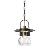 Hubbardton Forge 2014 Coastal Bronze Clear Glass (ZM) Mason Outdoor Ceiling Fixture