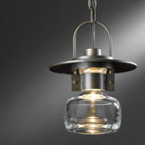 Hubbardton Forge 2014 Coastal Bronze Clear Glass (ZM) Mason Outdoor Ceiling Fixture
