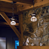 Hubbardton Forge 2014 Coastal Bronze Clear Glass (ZM) Mason Outdoor Ceiling Fixture