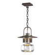 Hubbardton Forge 2016 Coastal Dark Smoke Clear Glass (ZM) Mason Large Outdoor Ceiling Fixture
