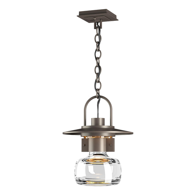 Hubbardton Forge 2016 Coastal Dark Smoke Clear Glass (ZM) Mason Large Outdoor Ceiling Fixture