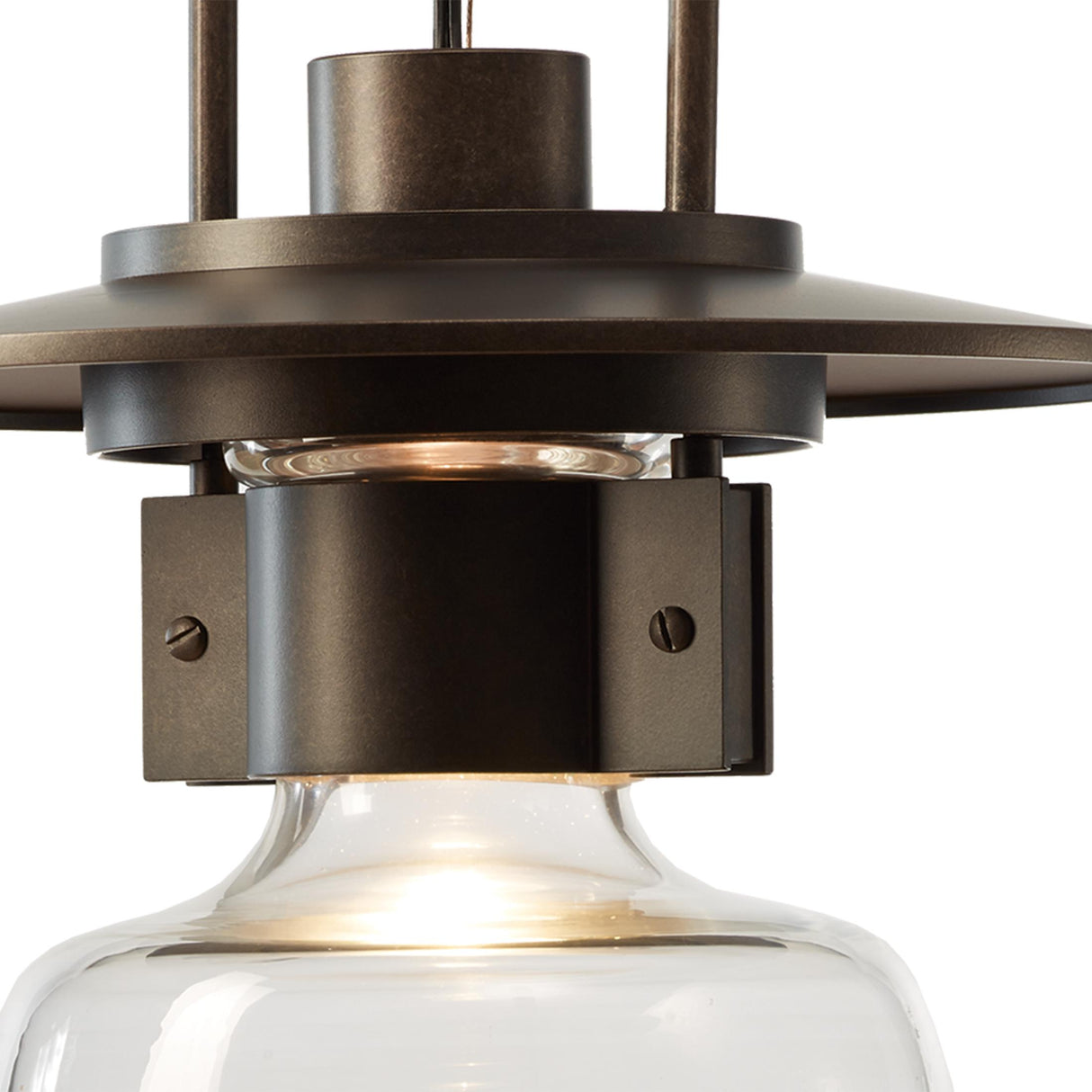 Hubbardton Forge 2016 Coastal Dark Smoke Clear Glass (ZM) Mason Large Outdoor Ceiling Fixture