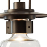 Hubbardton Forge 2016 Coastal Dark Smoke Clear Glass (ZM) Mason Large Outdoor Ceiling Fixture