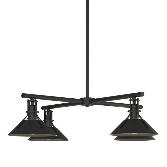 Hubbardton Forge 2021 Coastal Black Multi Henry Outdoor 4-Light Pendant