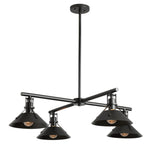 Hubbardton Forge 2021 Coastal Black Multi Henry Outdoor 4-Light Pendant