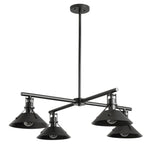 Hubbardton Forge 2021 Coastal Black Multi Henry Outdoor 4-Light Pendant