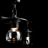 Hubbardton Forge 2021 Coastal Black Clear Glass (ZM) Multi Mason Outdoor 4-Light Pendant