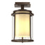 Hubbardton Forge 2010 Coastal Bronze Seeded Glass with Opal Diffuser (ZS) Meridian Outdoor Semi-Flush
