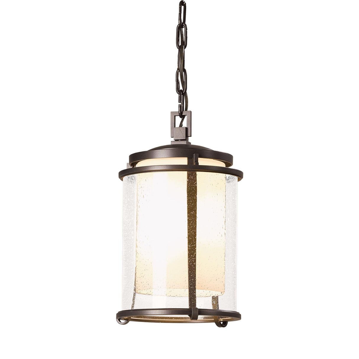 Hubbardton Forge 2010 Coastal Bronze Seeded Glass with Opal Diffuser (ZS) Meridian Outdoor Ceiling Fixture